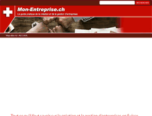 Tablet Screenshot of mon-entreprise.ch